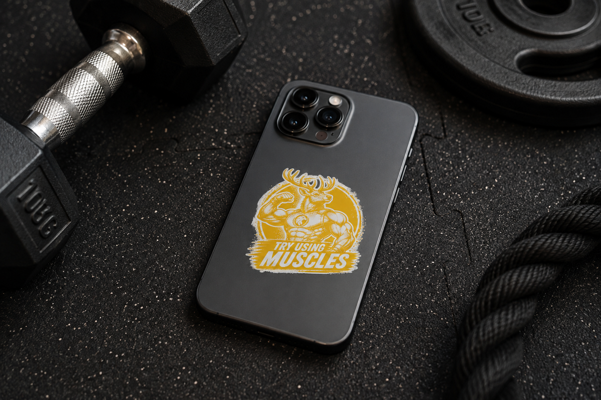 AQUAFORCE Animal Edition stickers, TRY USING MUSCLES.