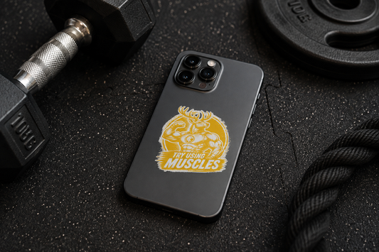 AQUAFORCE Animal Edition stickers, TRY USING MUSCLES.