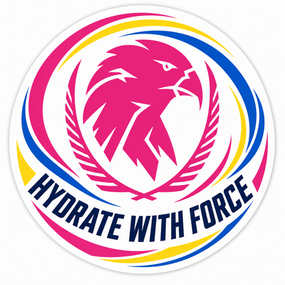 AQUAFORCE stickers, HYDRATE WITH FORCE.
