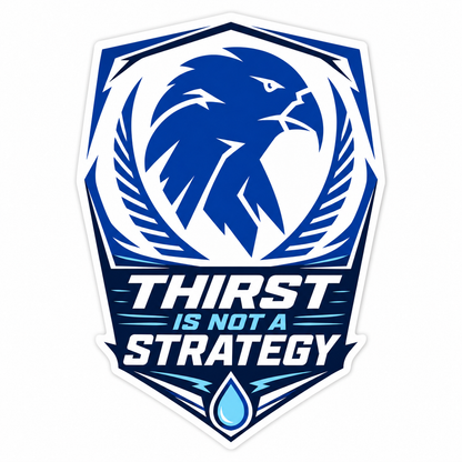 AQUAFORCE stickers, THIRST IS NOT A STRATEGY.